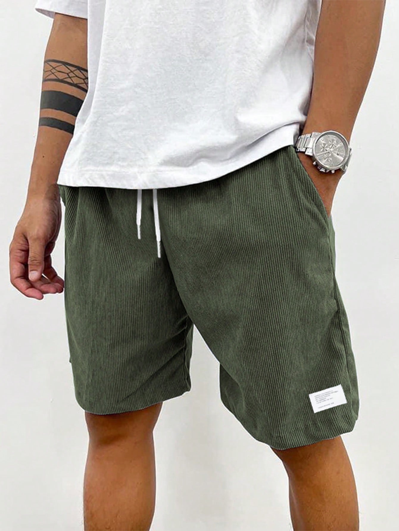 Zachary | Short Pour Hommes Décontracté en Polyester-1