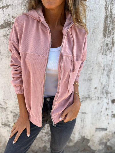 Tova Veste Femme – Douce avec Capuche, Décontractée et Élégante-3