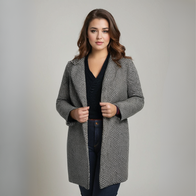 Joëlle | Veste longue en tissu doux