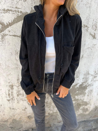Tova Veste Femme – Douce avec Capuche, Décontractée et Élégante-4