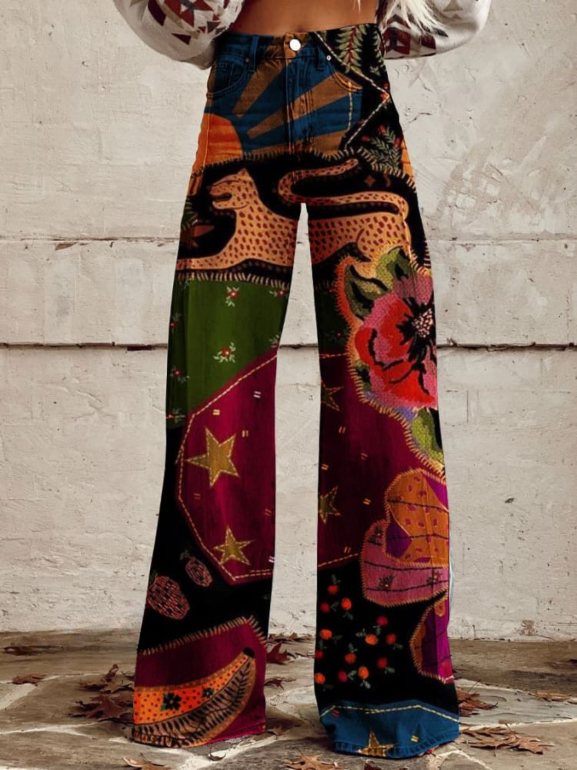 Mavise | Pantalon baggy boho vintage