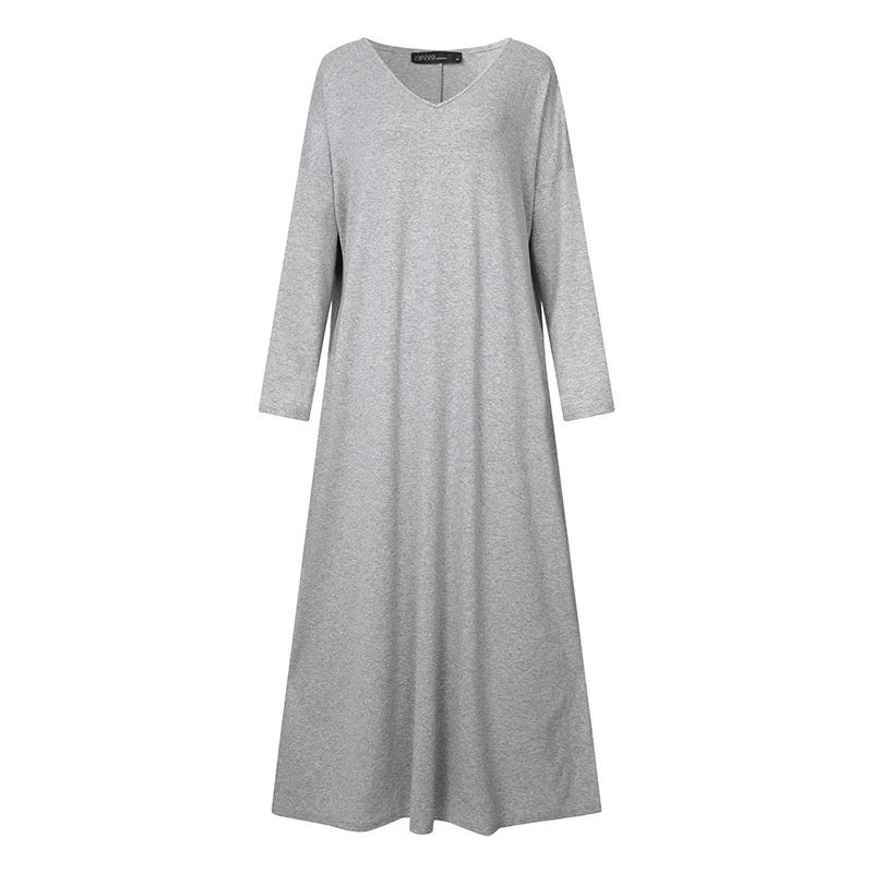 Julia | Robe longue à manches longues