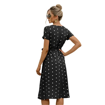 Eloise | Robe mi-longue à pois