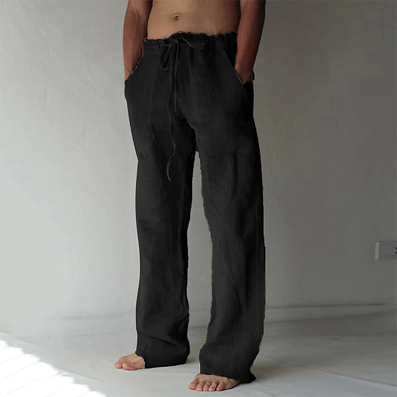 Variant image for Pantalon Homme - Pantalon En Lin Décontracté-25