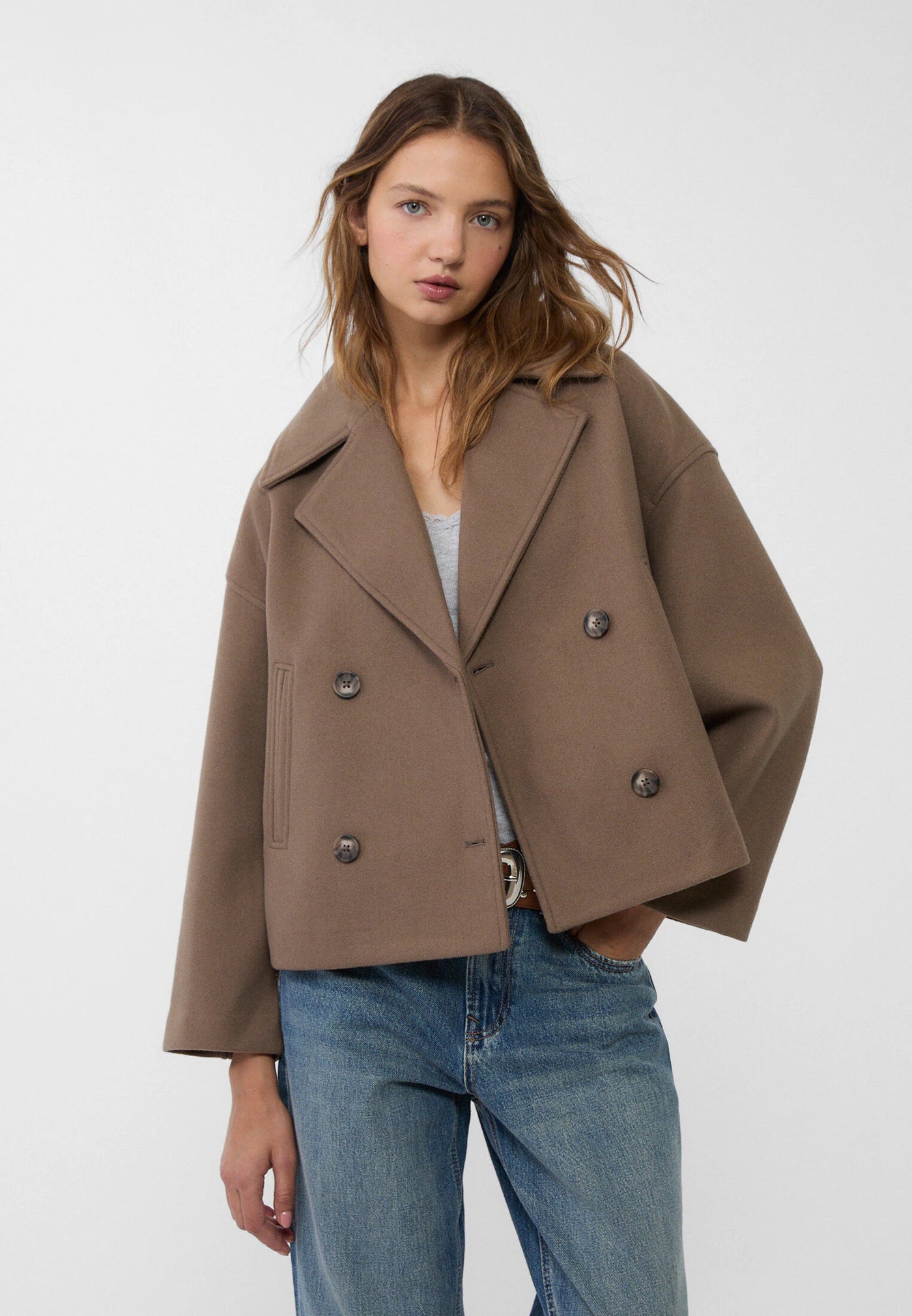 Variant image for Veste Femme - Élégante Double Boutonnage-17