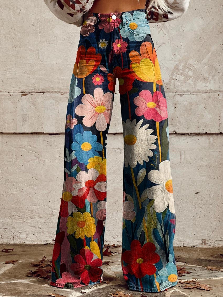 Ruais | Pantalon large Fleurs