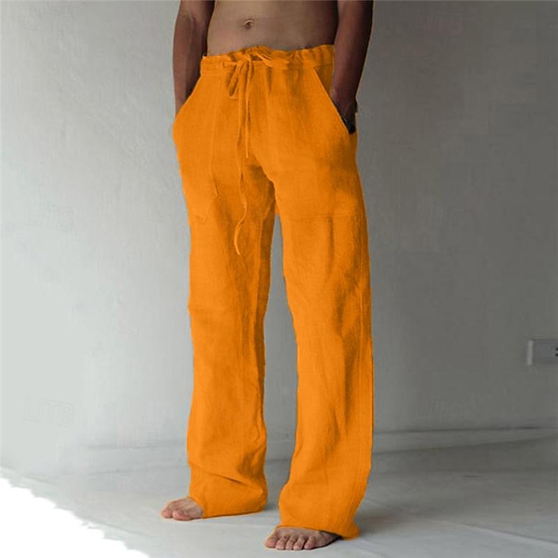 Variant image for Pantalon Homme - Pantalon En Lin Décontracté-49