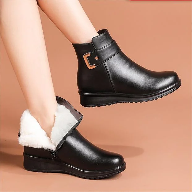 Nora | Bottes orthopédiques en cuir véritable