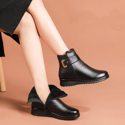 Nora | Bottes orthopédiques en cuir véritable